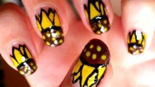 Uñas girasol - sunflower nails