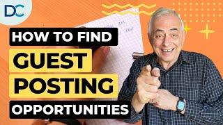 How To Find Guest Posting Opportunities - Don Crowther