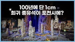 100년에 1cm 자라는 희귀 종유석과 공룡 발을 포천에서 볼 수 있다고?