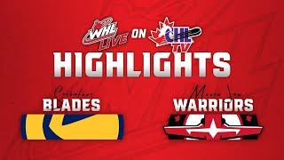 Saskatoon Blades at Moose Jaw Warriors 11/21 | WHL Highlights 2024-25