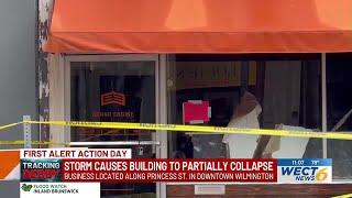 Building partially collapses in downtown Wilmington