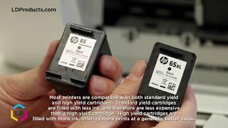 Installing a standard yield cartridge vs. a high yield cartridge