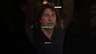 Tom Cruise compares soccer crowds in Europe to a college football atmosphere in America #shorts