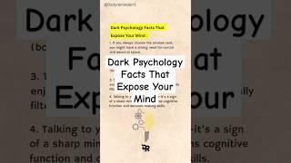Dark Psychology Facts That Expose Your Mind #quotes #psychology