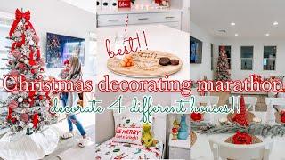  CHRISTMAS DECORATING MARATHON || Christmas decor ideas 2024 || Christmas decorations 2024