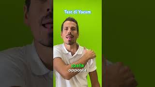 Test di Yocum. #spalla #test #dolore #impingement #omero #fisioterapia #benessere #salute