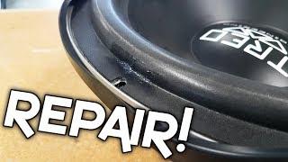 HOW TO REPAIR A SUBWOOFER SURROUND!