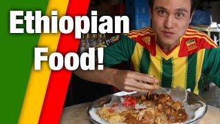 Irresistible Ethiopian Food - Tasty Meat Platter in Addis Ababa, Ethiopia!