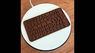 Custom design abc silicone chocolate mold