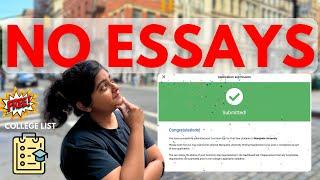 No Essay Universities in the USA | High Scholarship for International Students FALL 2025