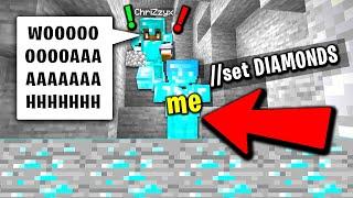 Minecraft trolling but with world edit...