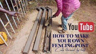 Cheapest Way To Make Fencing Concrete Post Manually.