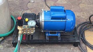 250 BAR TRIPLEX PLUNGER PUMP WITH 2 HP CROMPTON SET  CONTACT ️ 9726255752 ️