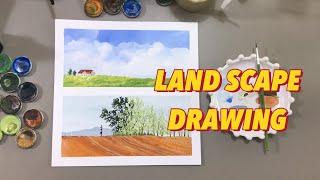 레이지피스 풍경 드로잉 /보안책방/안성팜랜드/landscape /how to draw/cafe drawing #통인동#watercolor#draw