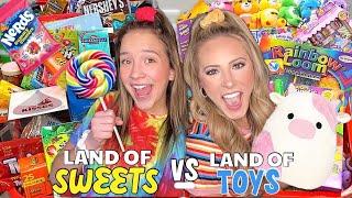 LAND OF SWEETS VS LAND OF TOYS 🪀 NO BUDGET TARGET SHOPPING CHALLENGE!