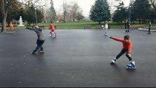 Inline skates slides: Soul, soul wheel, acid, acid cross, parallel, magic, fakie magic, fastslide