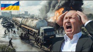 35 MINUTES AGO! Hell in Russia, Russian arms supply convoy destroyed by NATO and Ukraine