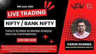 21 June 2024 | Live Trading | Nifty / Bank Nifty #livetrading #nifty50 #banknifty