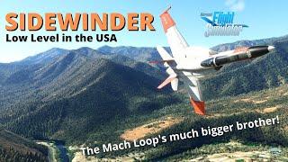 Real pilot attempts the Famous Sidewinder Low Level route in the MSFS F18 - with commentary