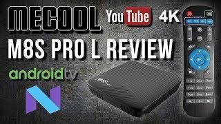 Mecool M8S Pro L Android  7.1 TV OS TV Box Review - YouTube in 4K