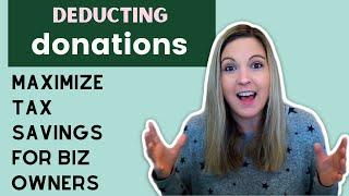 Charitable Donation Tax Deductions - Tips for Business Owners