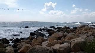 Ocean Scene at Napatree Point Rhode Island w/ DeSocial Connector