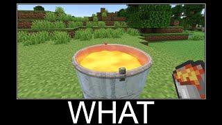 Minecraft realistic wait what meme, Lava, Water, Slime #1540