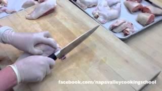 How to Cut a Whole Chicken from a Professional Cooking School