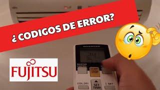 Codigos de error aire acondicionado split Fujitsu ¿Parpadea la luz verde y no enciende?