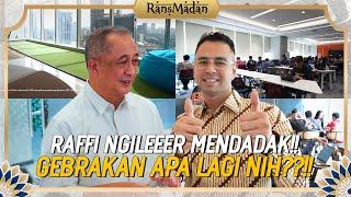 RAFFI TIBA2 MAU BIKIN LAPANGAN GOLF ASLI DI KANTOR RANS???!! BIAR BADAN SEHAT IDE CEMERLANG…