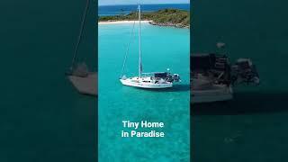 Tiny Home: Sailboat in Exumas, Allan's Cay (SV Cadence) #island #travel #sailing #shorts