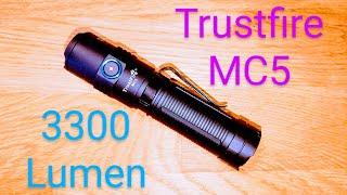 Trustfire MC5 EDC LED Taschenlampe 1.Review auf Deutsch Test Vorstellung keine Led Lenser Olight