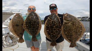 FLOUNDER LIMIT... One of Us Has BRAGGING RIGHTS!! Catching Fluke on Live Bait!