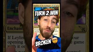 Turn 2 WIN = BROKEN?? - MTG Standard Combo  #magicthegathering #mtgcombo  #shorts