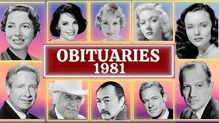 Famous Faces Who Passed Away in 1981 Part 01 OBITUARIES TV