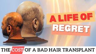 Cost of a BAD hair transplant in India