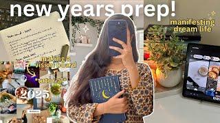 NEW YEARS PREP 2025 | vision board, goal-setting, journaling, studying