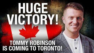 HUGE VICTORY! Trudeau government backs down, allows Tommy Robinson to travel