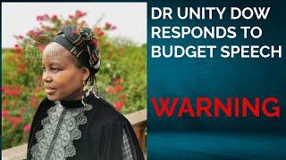 DR UNITY DOW RESPONDS TO BUDGET SPEECH