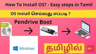 OS Installation in Tamil, Windows OS Installation Step by Step Procedure -    How To?