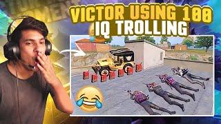 VICTOR 1000 IQ TROLLING FUNNY MOMENT IN PUBG Mobile/BGMI-PUBG FUNNY & WTF MOMENT