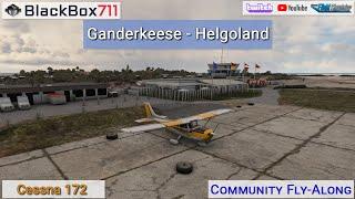 MSFS | Cessna 172 | OEO VFR Groupflight | Ganderkeese to Helgoland | Multiplayer