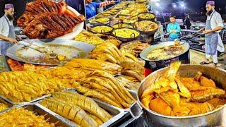 BIGGEST BALOCHI MASALA FRIED FISH SELLER | 2 TON OF CRISPY FRIED FISH SOLD OUT EVERYDAY