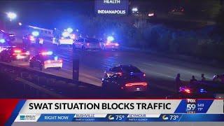 SWAT situation on Interstate 65 in Indianapolis blocked traffic for more than 2 hours