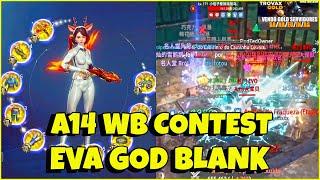 TOP1 GLOBAL 657K PS  "EVA GOD" BLANK POV AT A14 WB CONTEST | FF VS HOF | MIR4