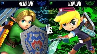 Young Link Vs Toon Link - Super Smash Bros Mods