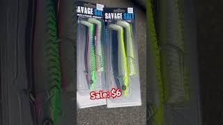 Savage Gear Sandeels in Cosmic Mackerel and Chartreuse Mackerel in 7 1/2” and 8” models are only $6!