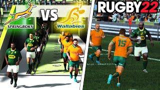 SPRINGBOKS vs AUSTRALIA - Rugby Championship 2023 - Rugby 22 Legend Difficulty Gameplay & Commentary