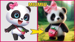 BabyBus Animation Movie Characters  IN REAL LIFE  | MIUMIUKIKIRUDOLPH