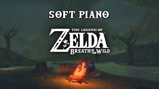 Relaxing Zelda Piano with Campfire Ambience